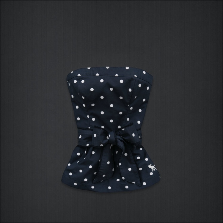 Abercrombie Fitch Mujeres Strapless Corto Vestido AF8821